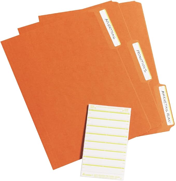 Avery File Folder Labels on 4" x 6" Sheets, Easy Peel, Print or Write, 2/3" x - Image 4