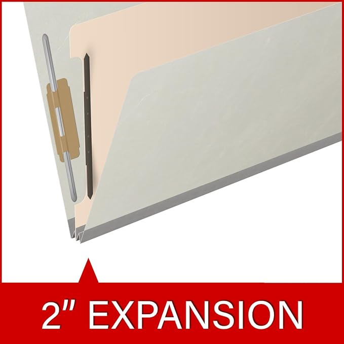 Ecom Folders Top Tab Pressboard Classification Folders | Legal Size 25 Pt Stock - Image 7