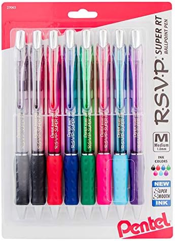 Pentel RSVP Super-Smooth Ballpoint Retractable Pen, 8 Pack - Image 5
