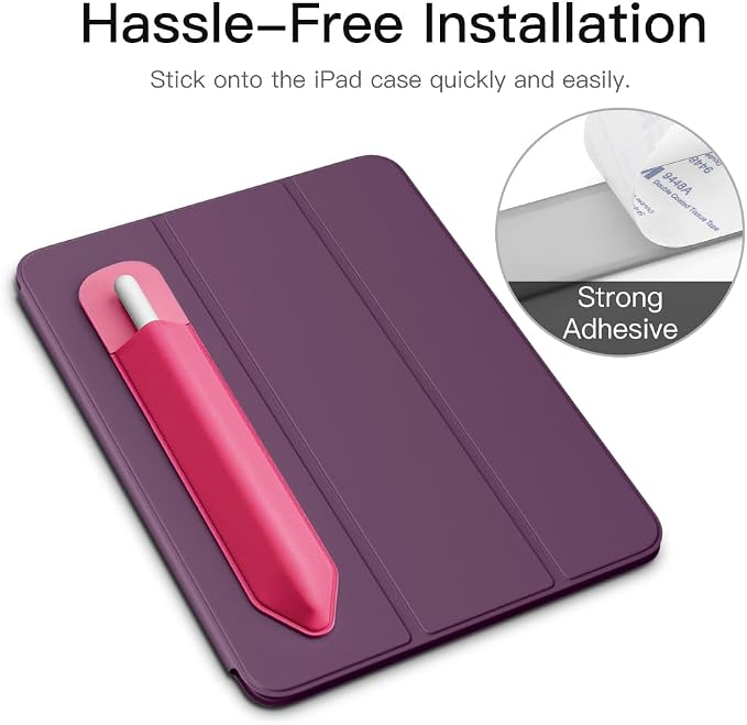 MoKo Pencil Holder Sticker Fit Apple Pencil Pro// 1st/ 2nd Generation, Elastic - Image 4