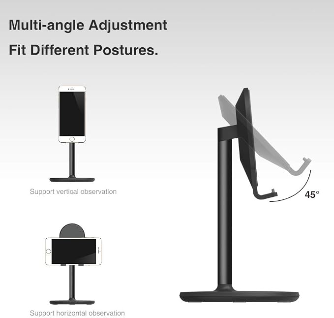 Bright Stone Phone Stand for Desk, Adjustable Cell Phone Holder for Desk - Image 6