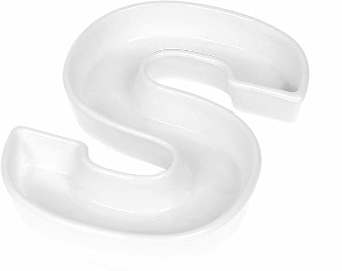 Coffeezone Ceramic Small Letter Dish & Plates by Coffeezone