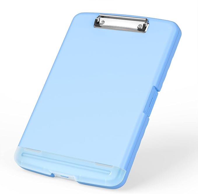 Rimilak Plastic Clipboard with Storage, 8.5 x 11 High Capacity Folio Nursing by Rimilak