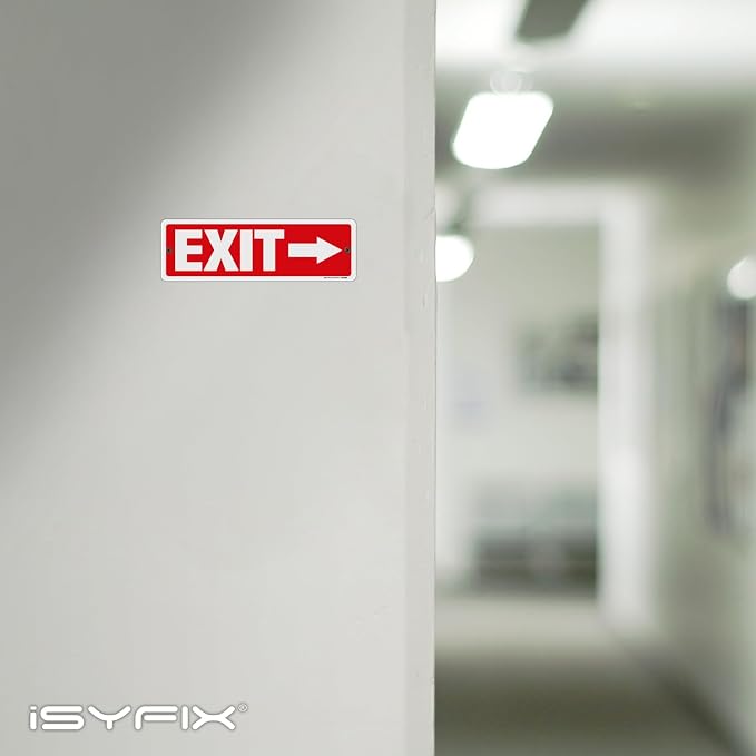iSYFIX Exit Signs 2 Pack 12x4 Inch - Image 6