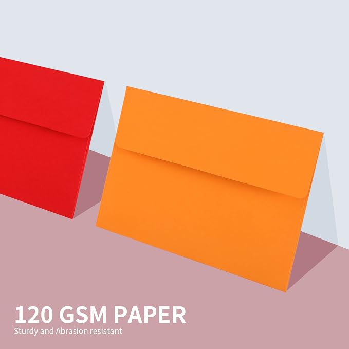 Granhoolm 100 pack 4x6 Envelopes, A6 Invitation Envelopes 6.5 x 4.75 - Image 2