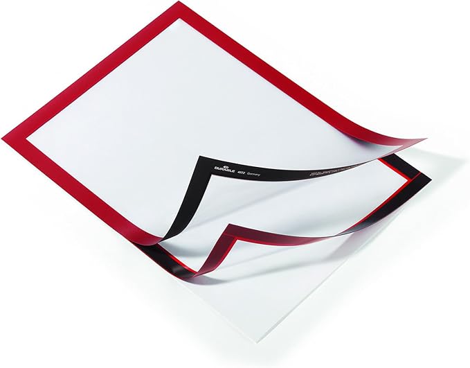 Durable Duraframe Self-Adhesive Magnetic Document Sign Holder - Image 2
