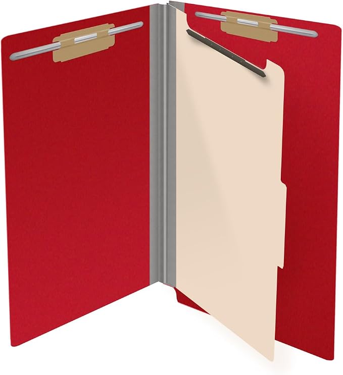 Ecom Folders Top Tab Pressboard Classification Folders | Legal Size 25 Pt Stock - Image 4