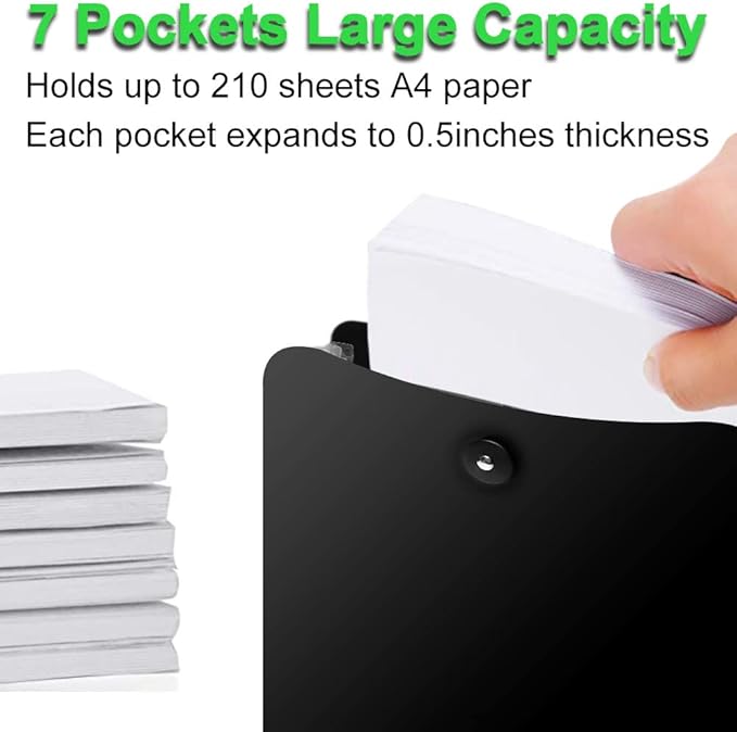Credibility Accordion File Folder Organizer, 2 Packs Vertical Expanding - Image 5
