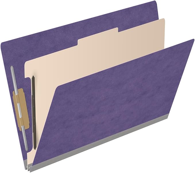 Ecom Folders Top Tab Pressboard Classification Folders | Legal Size 25 Pt Stock - Image 2