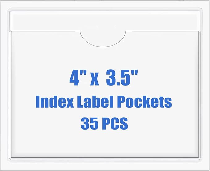 Origin-Joy 35 PCS Self Adhesive Index Card Pockets by Origin-Joy