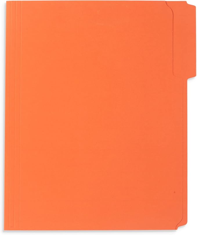 50 Orange Fastener File Folders - Image 3