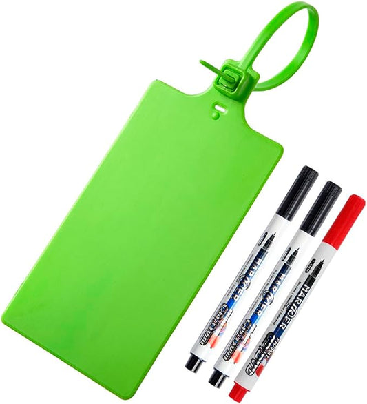 400Pcs Plastic Seals Shipping Label Tags, Writable Marker Big Sign Tie by FVSEC