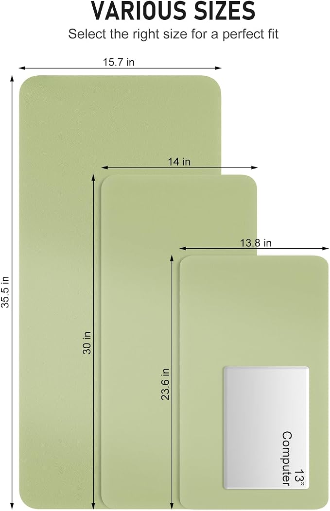 Desk Pad, Waterproof Laptop Computer Writing Mat - Image 6
