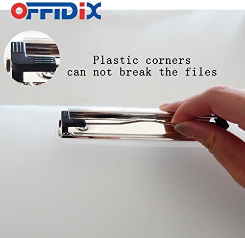 OFFIDIX Clipboard Storage Box Transparent Plastic Paper Clipboard Paper Holder - Image 3