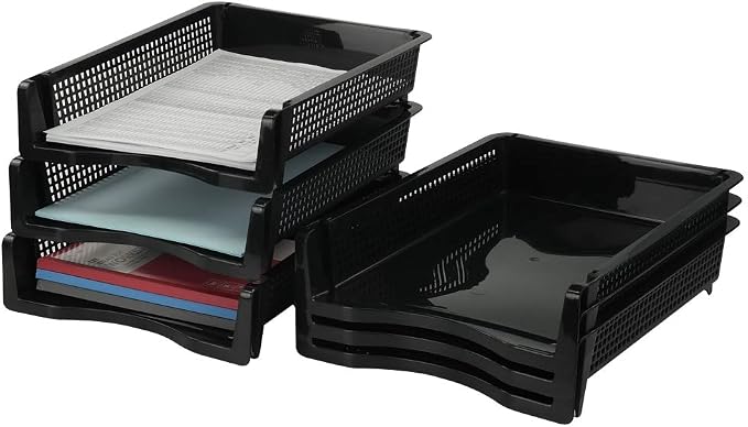 Stackable Paper Tray Set of 6 by CadineUS