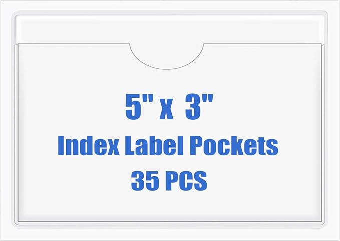 Origin-Joy 35 PCS Self Adhesive Index Card Pockets by Origin-Joy