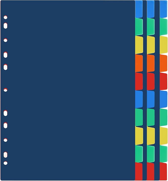 Darice 10-Tab Plastic Dividers 30 Pcs by Darice