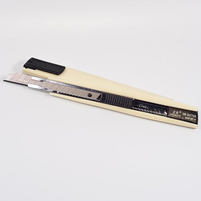 AHCHAY 2pcs Utility Knife 9mm 60 Degree Foil Blade Cutter Snap Off Retractable - Image 7
