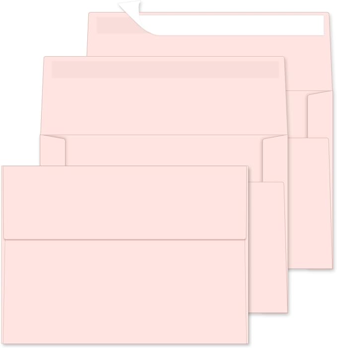 4x6 Envelopes For Invitation, A4 Envelope blue, 50 pack 4x6 card Envelopes Self by Rinrda
