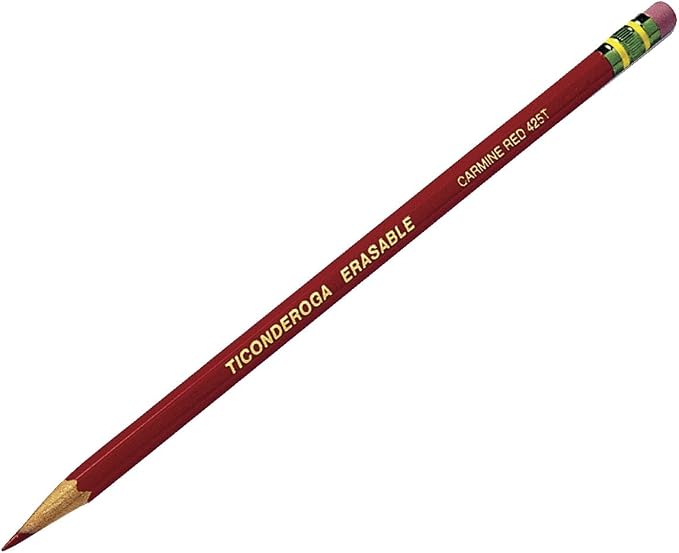 Ticonderoga Erasable Checking Wood-Cased Pencils, Pre-Sharpened - Image 4