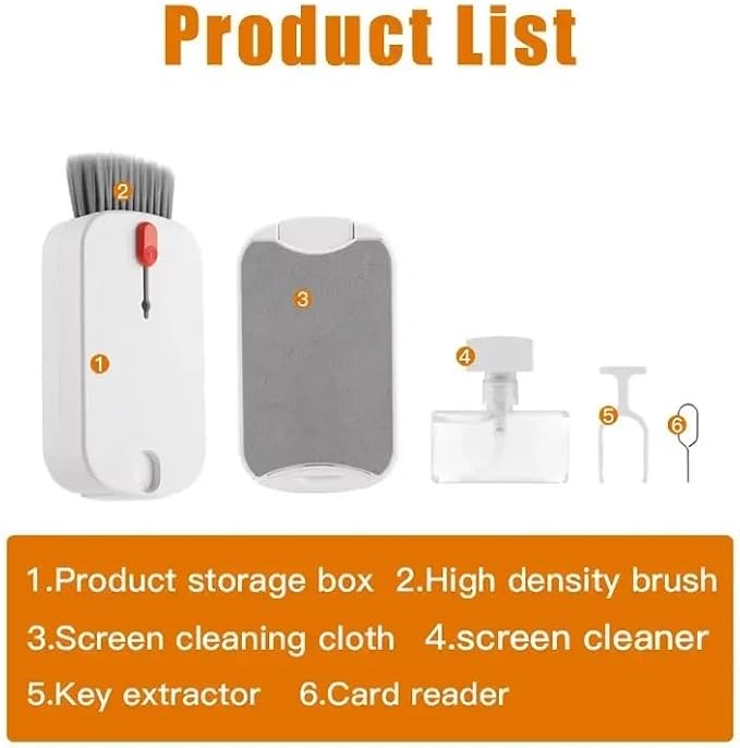 5 in 1 Phone Cleaner Kit, Portable Cleaning Kit Phone Charging Port Cleaner - Image 5