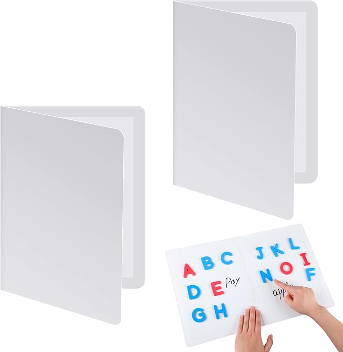 Motipuns 2 Pcs Folding Magnetic Dry Erase Activity Boards Foldable Magnetic by Motipuns