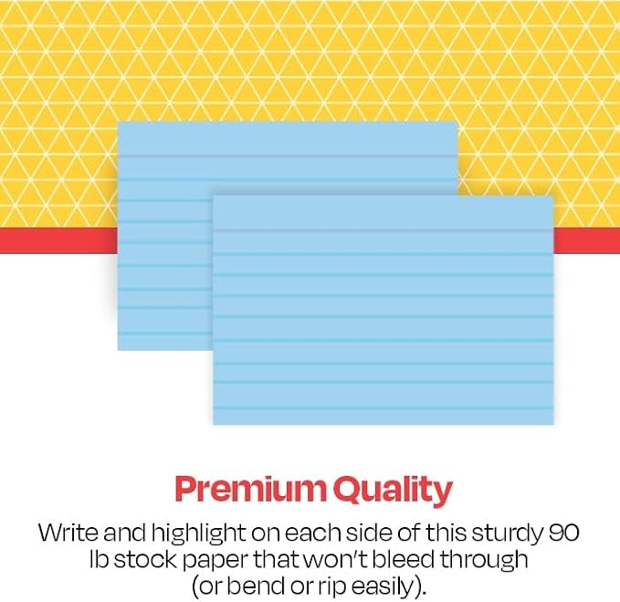 School Smart Ruled Index Card, 4 x 6 Inches - Image 2
