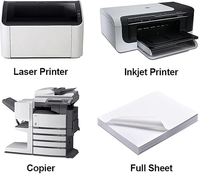 Full Sheet Labels 8.5” x 11” Sticker Paper Matte White, Large Shipping Label - Image 8
