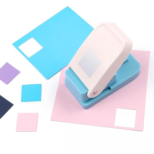 Square Hole Punch, 1 inch Square Punch, Stamp Puncher, Postage Stamp Cutter - Image 5