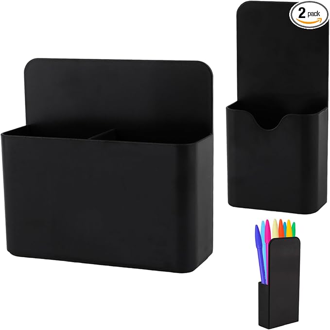 KITANIS Magnetic Pen Holder, 2 Pack Magnetic Dry Erase Marker Holder by KITANIS