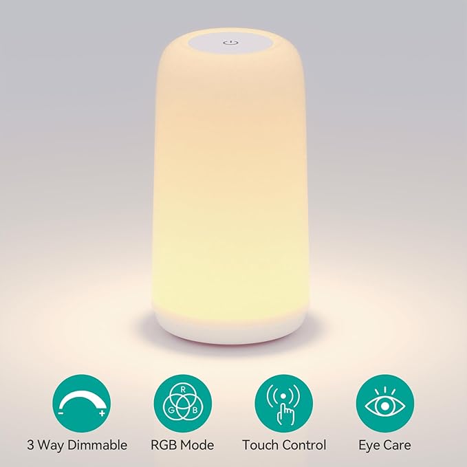Touch Bedside Table LED Lamp, Birthday Gifts - Image 2