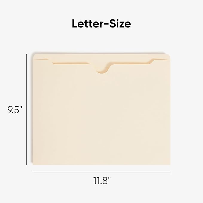 Smead File Jackets, Reinforced Straight-Cut Tabs, Letter Size - Image 2