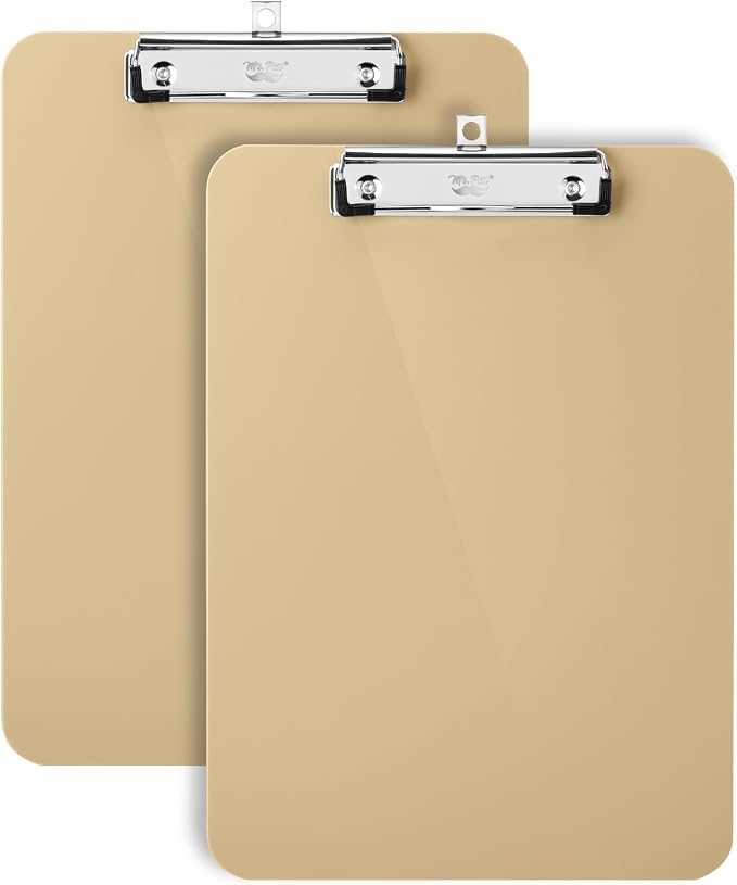 Mr. Pen- Plastic Clipboard, 12.5" x 9", 2 Pack | Petal Glow Clipboard Plastic by MrPen