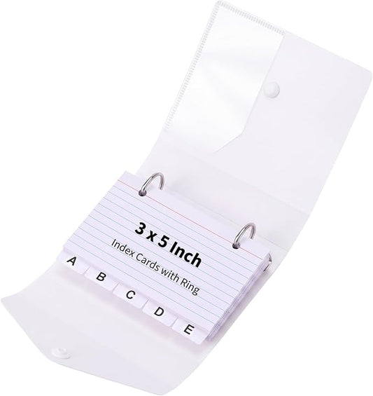 3x5 Index Card Holder Organizers Case Binder by BESARME