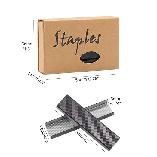 NatSumeBasics 3000 Black Staples 26/6 Standard Colored Staple Refill - Image 6