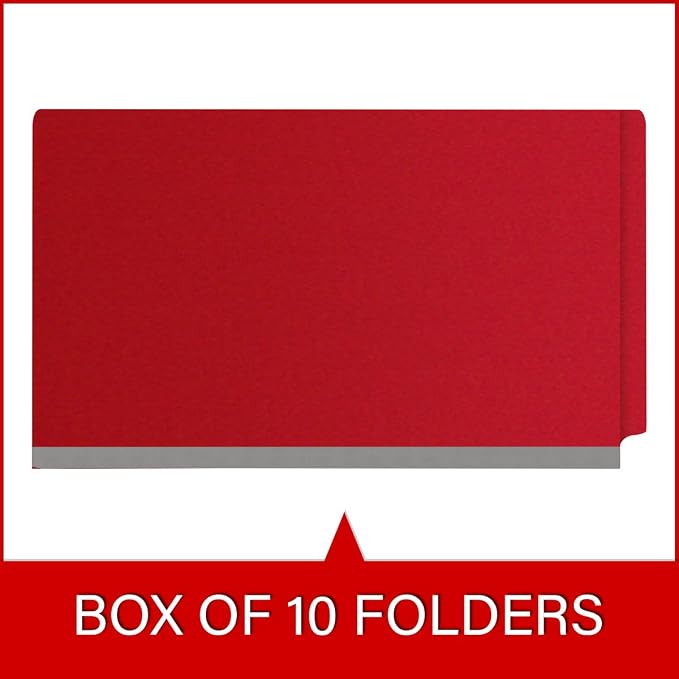 Ecom Folders Top Tab Pressboard Classification Folders | Legal Size 25 Pt Stock - Image 6