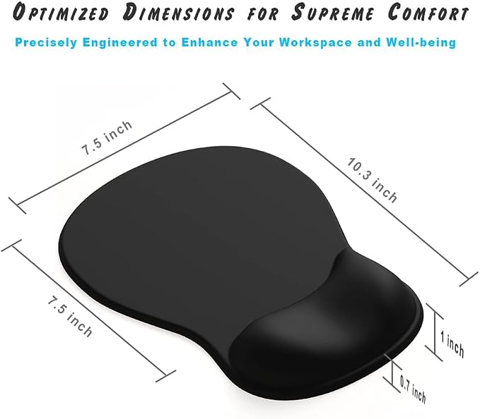 DEMON CHEST ErgoComfort Gel Wrist Rest Mouse Pad-Ergonomic Office Mousepad - Image 7
