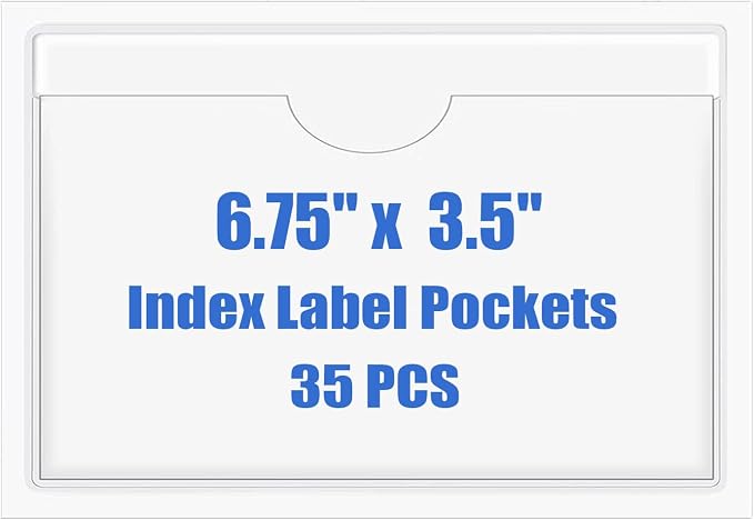 Origin-Joy 35 PCS Self Adhesive Index Card Pockets by Origin-Joy