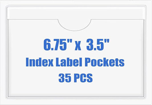 Origin-Joy 35 PCS Self Adhesive Index Card Pockets by Origin-Joy