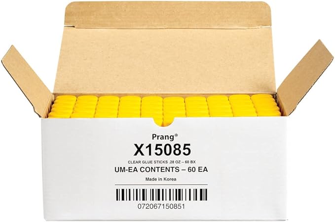 Prang Washable Glue Stick, Clear, 28 Oz., 60 Count-DeskLoop Office