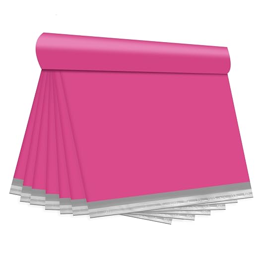 KKBESTPACK Pink Poly Mailers 24x24 50 Pcs, Cute Waterproof Shipping Bags by KKBESTPACK