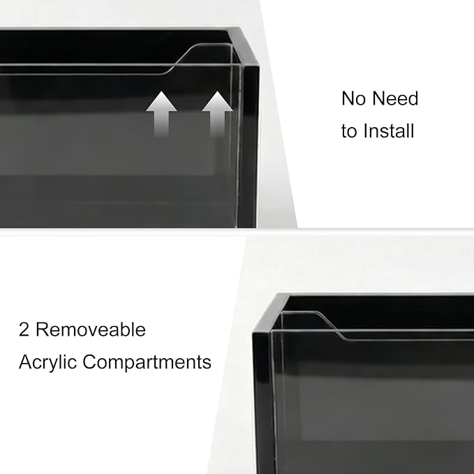 Mail Organizer with Clear Acrylic Dividers - Image 4