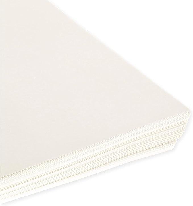 100-Pack Cold Press Bamboo Mixed Media Paper Sheets - 8.5 x 11 in Drawing Paper for Painting, Sketchbooks, Acrylic & Marker Art Supplies-DeskLoop Office