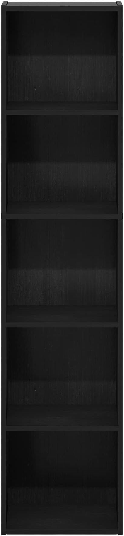 Furinno PASIR Book Shelf, 5-Tier Modern Bookshelf, Open Shelves Bookcase 9 x 12 - Image 8