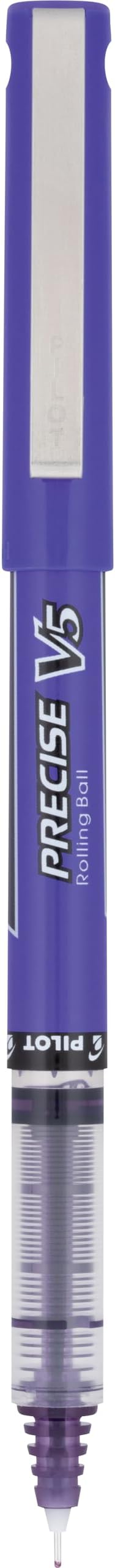 Pilot Precise V5 Rollerball Pens, Extra Fine Point 0.5 mm Purple Pens, - Image 3