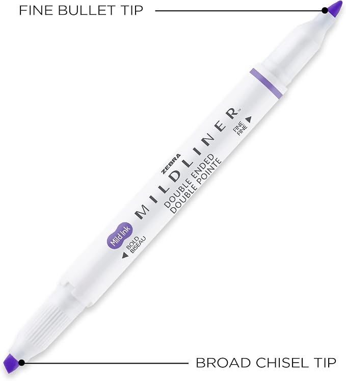 Zebra Pen Mildliner Double Ended Highlighter Set, Broad and Fine Point Tips - Image 10