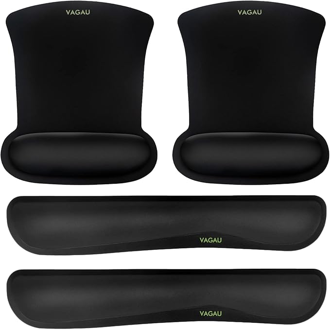 VAGAU Premium Keyboard Wrist Rest and Mouse Pad Wrist Support, Ergonomic Memory by VAGAU