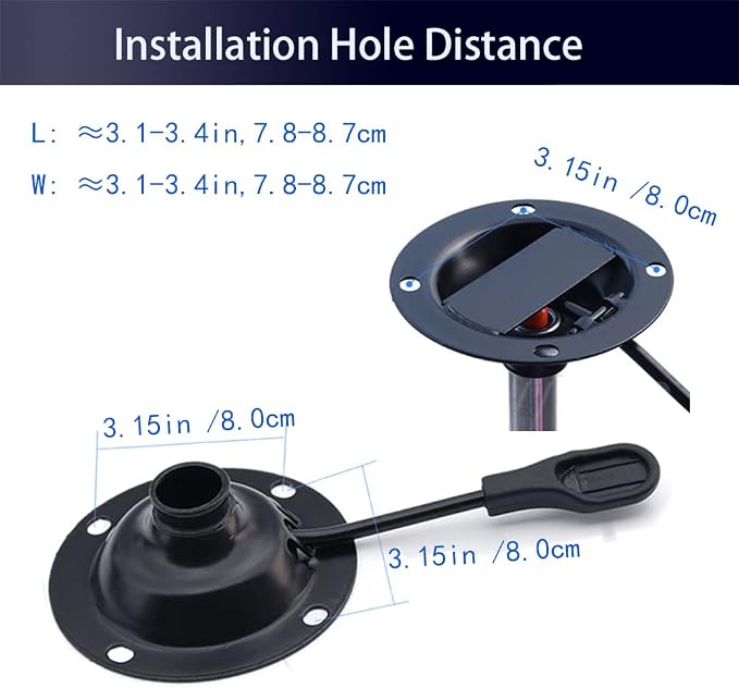 Gjpwyfdc Office Chair Tilt Mechanism Replacement, Heavy Duty 3.1'' X 3.1''- - Image 3