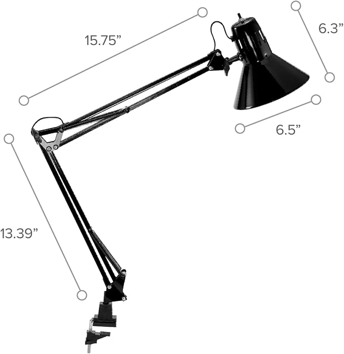 Bostitch Office VLF100 LED Swing Arm Desk Lamp - Image 9