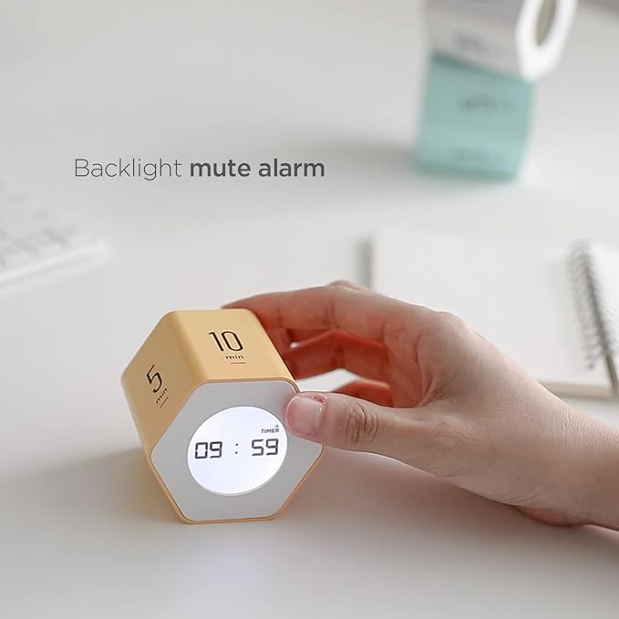 Mooas Multi-Hexagon Clock Cube, Digital Clock, Pomodoro Timer - Image 5